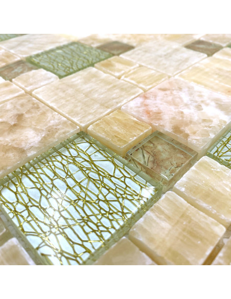 Kristall Mosaik Onyx Guld | Ekosten.se