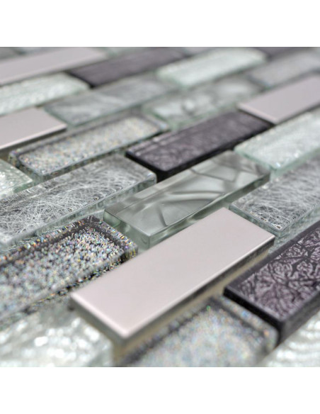 Kristallmosaik Silver Grå Svart | Ekosten.se