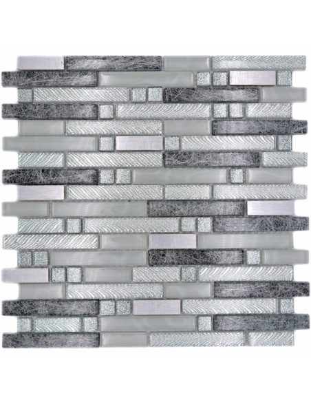Stavmosaik Kristall Silver Grå | Ekosten.se