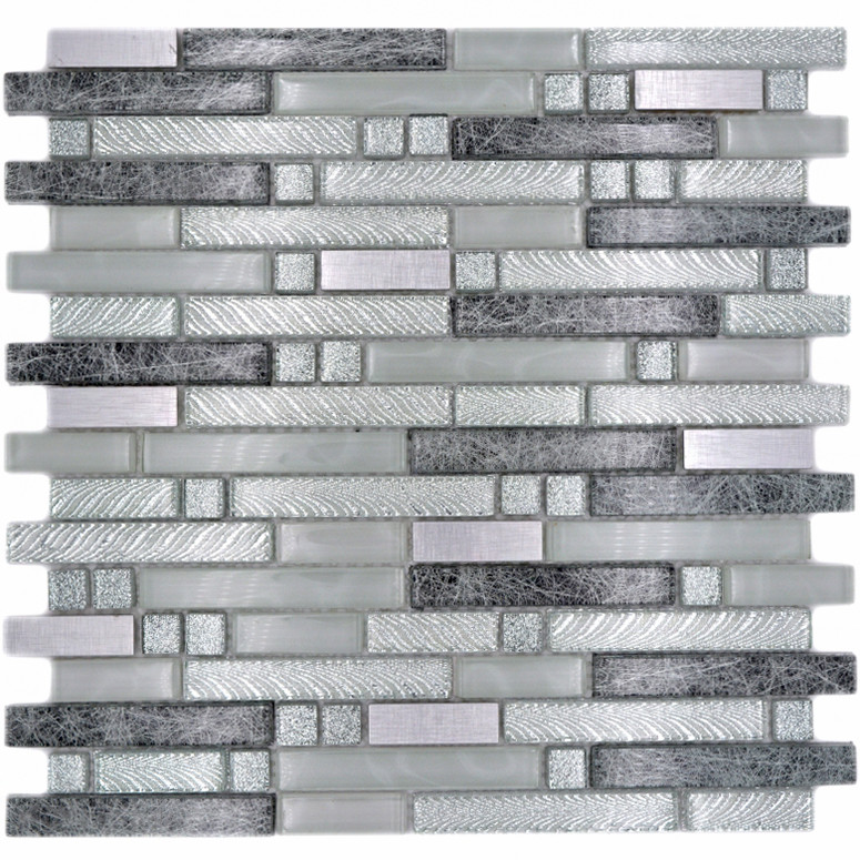 Stavmosaik Kristall Silver Grå | Ekosten.se