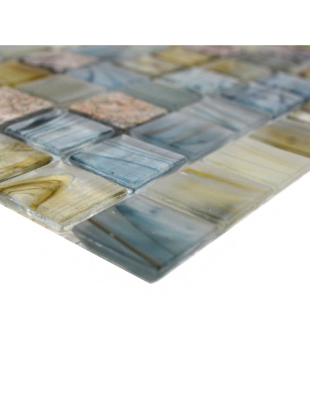 Mosaik Kristall Natursten Creme Ljusgrå | Ekosten.se