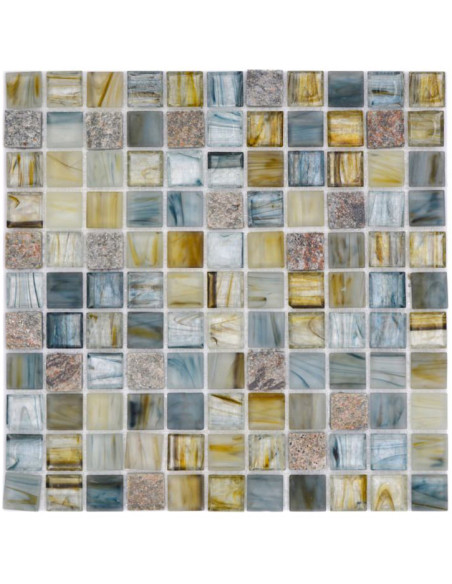 Mosaik Kristall Natursten Creme Ljusgrå | Ekosten.se