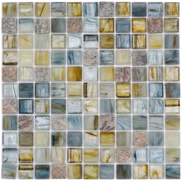 Mosaik Kristall Natursten Creme Ljusgrå | Ekosten.se