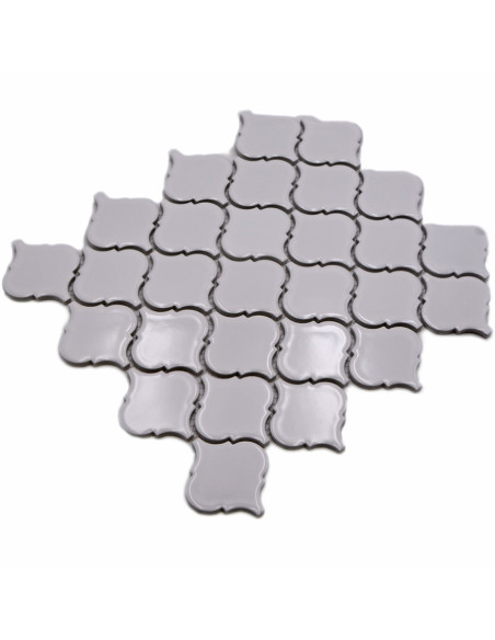 Mosaik Lantern Vit Blank | Ekosten.se