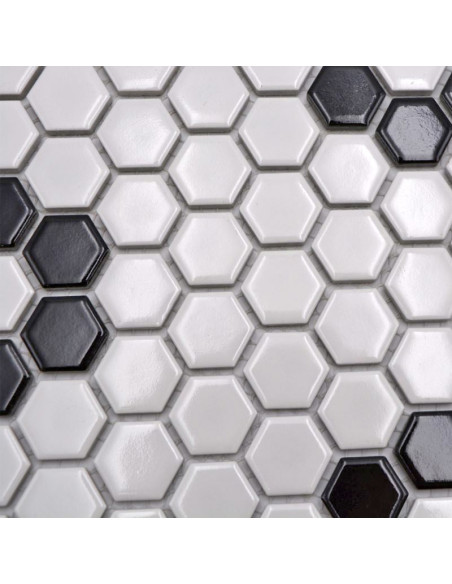 Hexagon Mosaik Blomma Blank | Ekosten.se