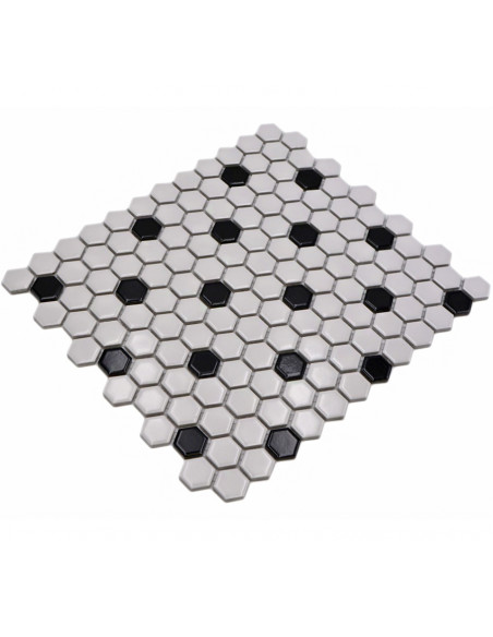 Hexagon Mosaik Dot Blank | Ekosten.se