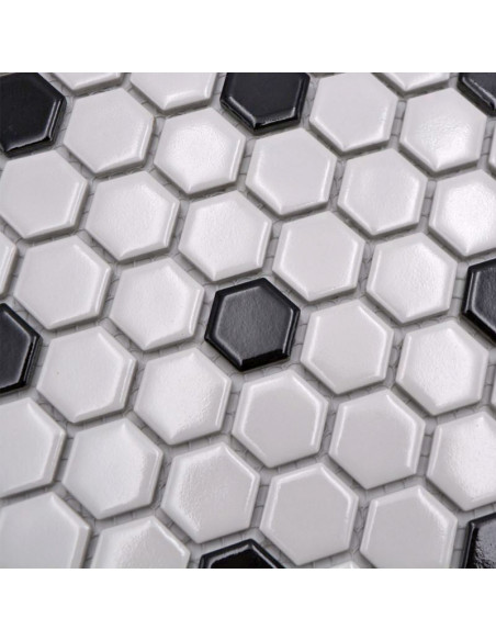 Hexagon Mosaik Dot Blank | Ekosten.se