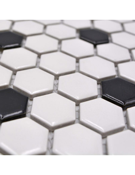 Hexagon Mosaik Dot Blank | Ekosten.se