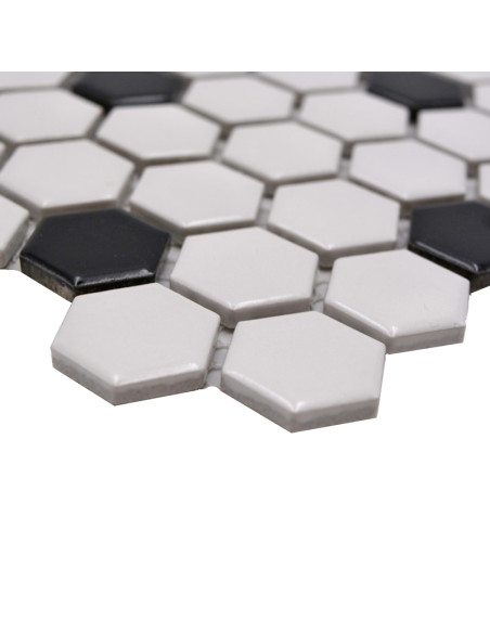 Hexagon Mosaik Dot Blank | Ekosten.se