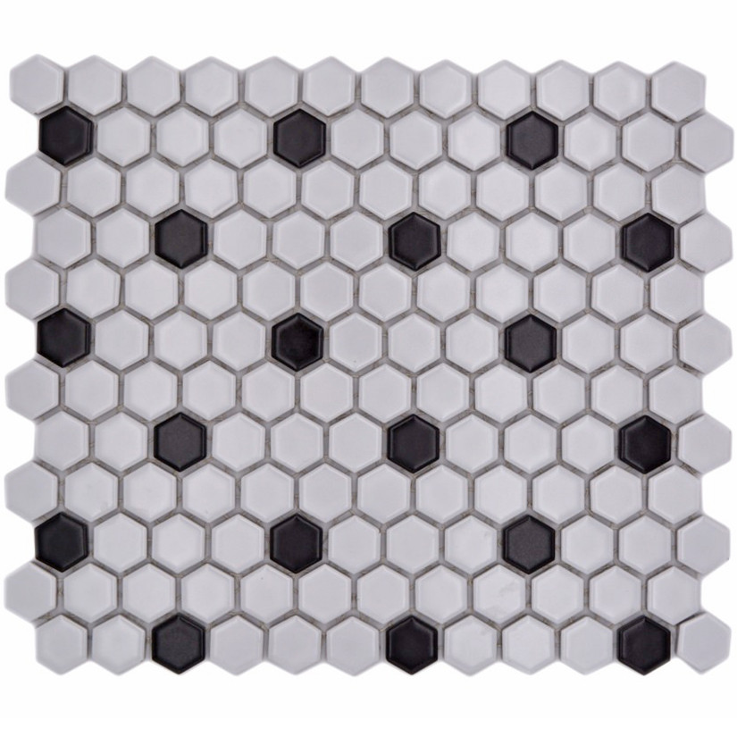Hexagon Mosaik Dot Matt | Ekosten.se