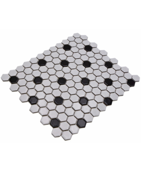 Hexagon Mosaik Dot Matt | Ekosten.se