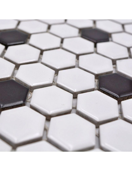 Hexagon Mosaik Dot Matt | Ekosten.se