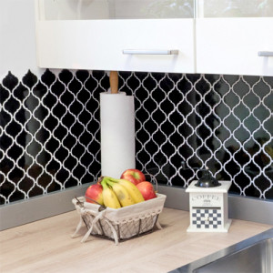 Mosaik Lantern Svart Blank | Ekosten.se
