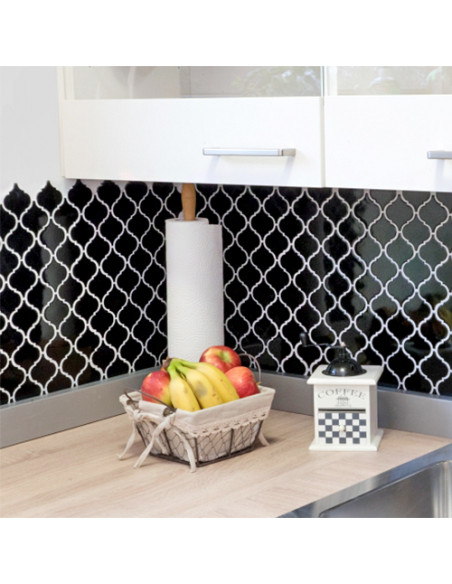 Mosaik Lantern Svart Blank | Ekosten.se