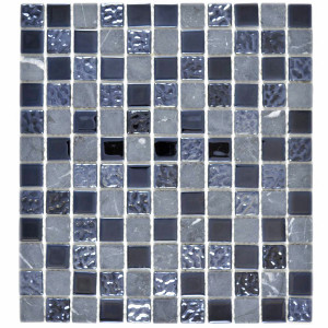 Mosaik Kristall Marmor Grå Svart | Ekosten.se