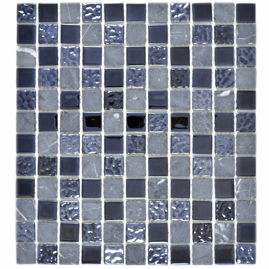 Mosaik Kristall Marmor Grå Svart | Ekosten.se