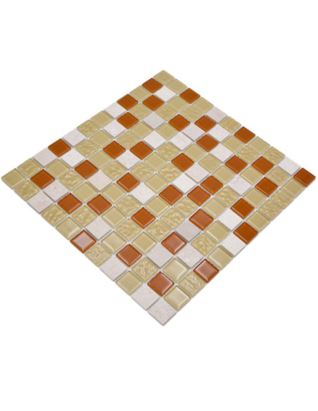 Mosaik Kristall Marmor Beige Mix | Ekosten.se