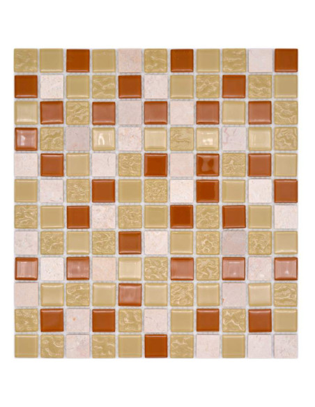 Mosaik Kristall Marmor Beige Mix | Ekosten.se
