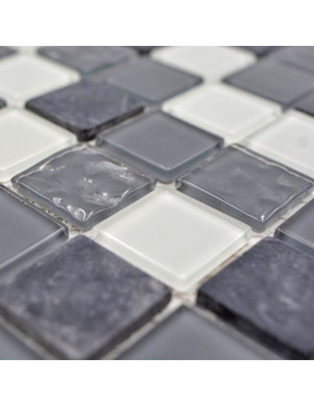 Mosaik Kristall Marmor Grå Mix | Ekosten.se