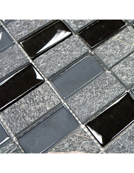 Svart Brickmosaik Kristall Skiffer | Ekosten.se