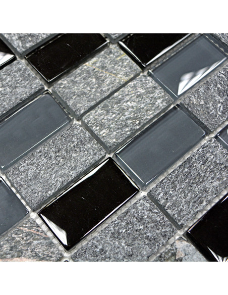Svart Brickmosaik Kristall Skiffer | Ekosten.se