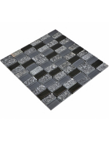 Svart Brickmosaik Kristall Skiffer | Ekosten.se