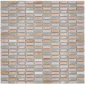 Brickmosaik Kristall Natursten Beige | Ekosten.se