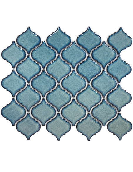 Lantern Mosaik Blå Spräcklig Blank | Ekosten.se