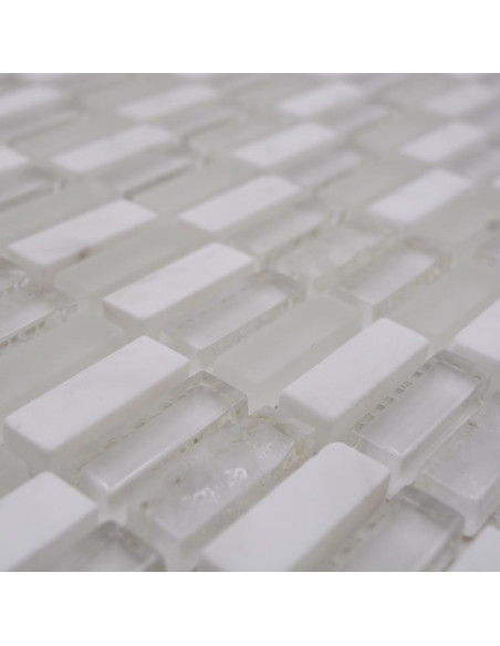 Brickmosaik Kristall Marmor Vit | Ekosten.se