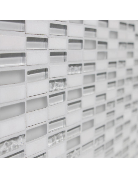 Brickmosaik Kristall Marmor Vit | Ekosten.se