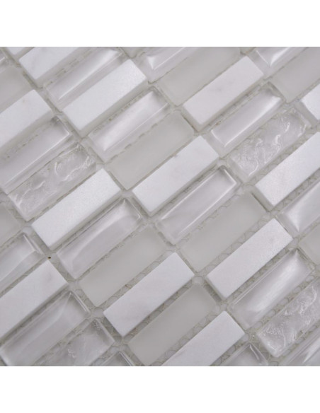 Brickmosaik Kristall Marmor Vit | Ekosten.se
