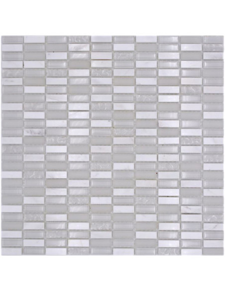 Brickmosaik Kristall Marmor Vit | Ekosten.se