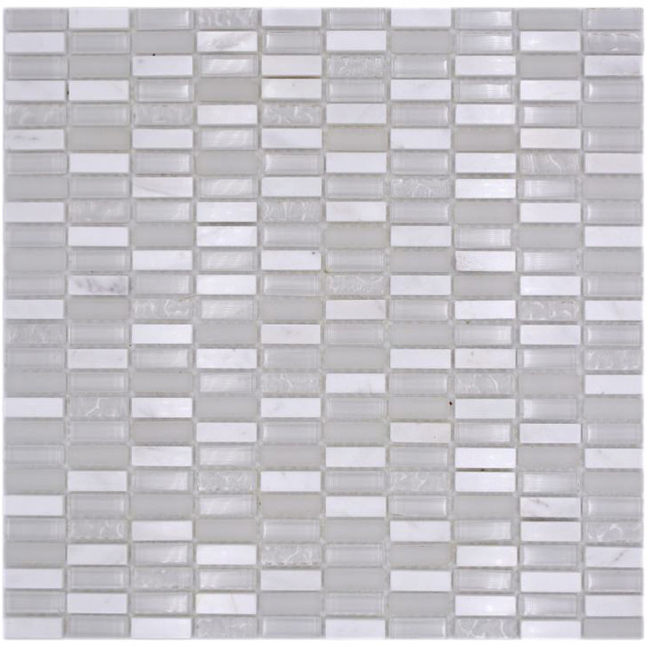 Brickmosaik Kristall Marmor Vit | Ekosten.se