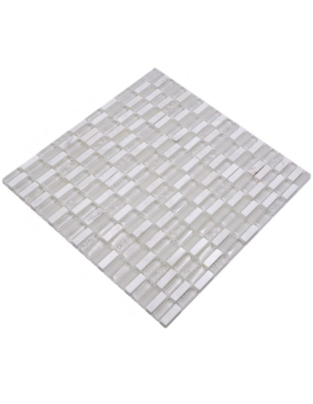 Brickmosaik Kristall Marmor Vit | Ekosten.se