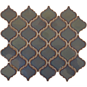 Antikgrön Mosaik Lantern Blank | Ekosten.se
