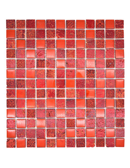 Röd Kristall Resin Mosaik | Ekosten.se