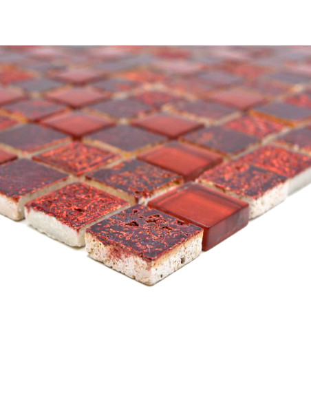 Röd Kristall Resin Mosaik | Ekosten.se