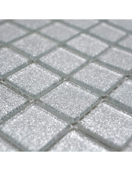 Glitter Silver Kristallmosaik | Ekosten.se