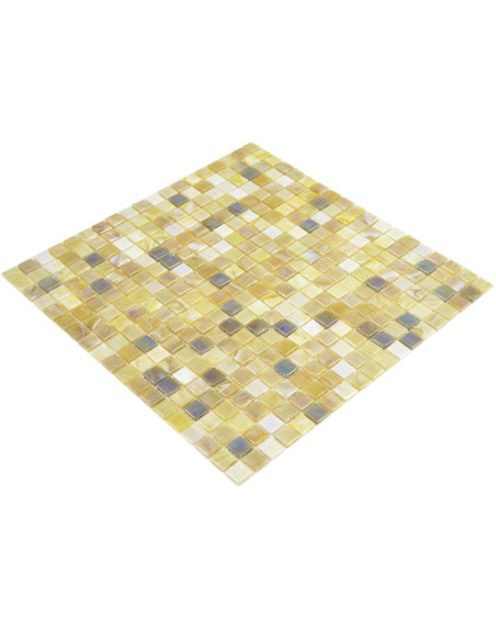 Beige Glasmosaik Glänsande | Ekosten.se