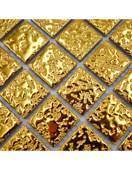 Guld Keramikmosaik Struktur | Ekosten.se