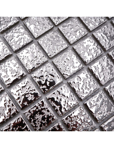Silver Keramikmosaik Struktur | Ekosten.se