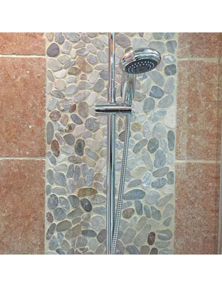 Oregelbunden Naturstenmosaik Multicolor | Ekosten.se