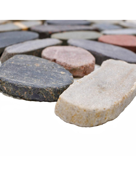 Oregelbunden Naturstenmosaik Multicolor | Ekosten.se