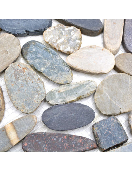 Oregelbunden Naturstenmosaik Multicolor | Ekosten.se