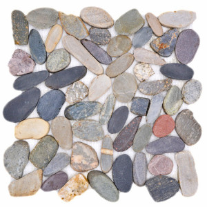 Oregelbunden Naturstenmosaik Multicolor | Ekosten.se