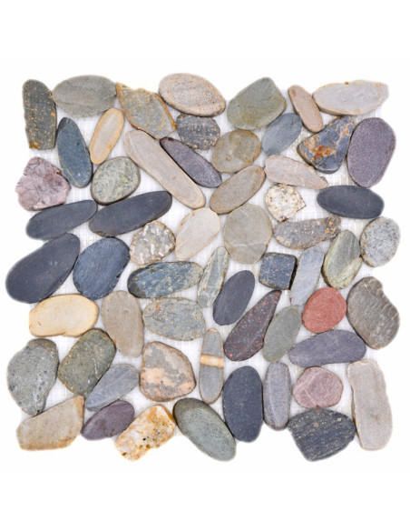 Oregelbunden Naturstenmosaik Multicolor | Ekosten.se