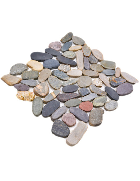 Oregelbunden Naturstenmosaik Multicolor | Ekosten.se