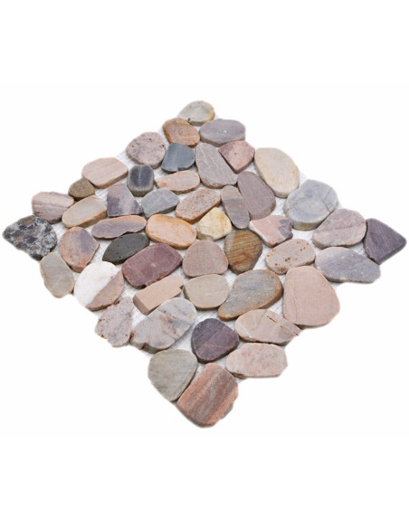 Oregelbunden Naturstenmosaik Mix | Ekosten.se