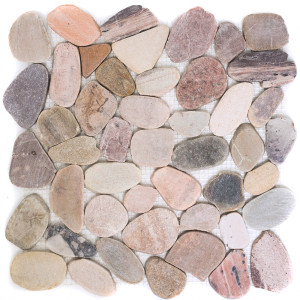 Oregelbunden Naturstenmosaik Mix | Ekosten.se