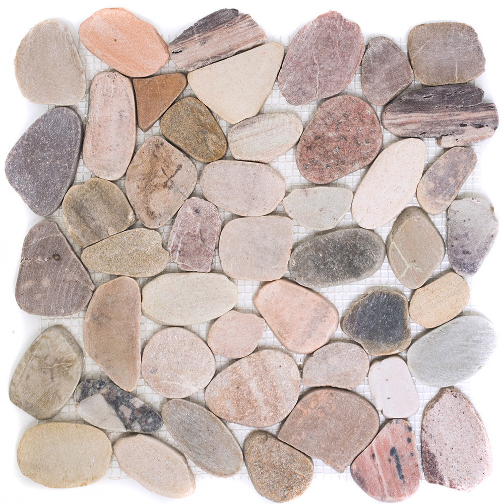 Oregelbunden Naturstenmosaik Mix | Ekosten.se